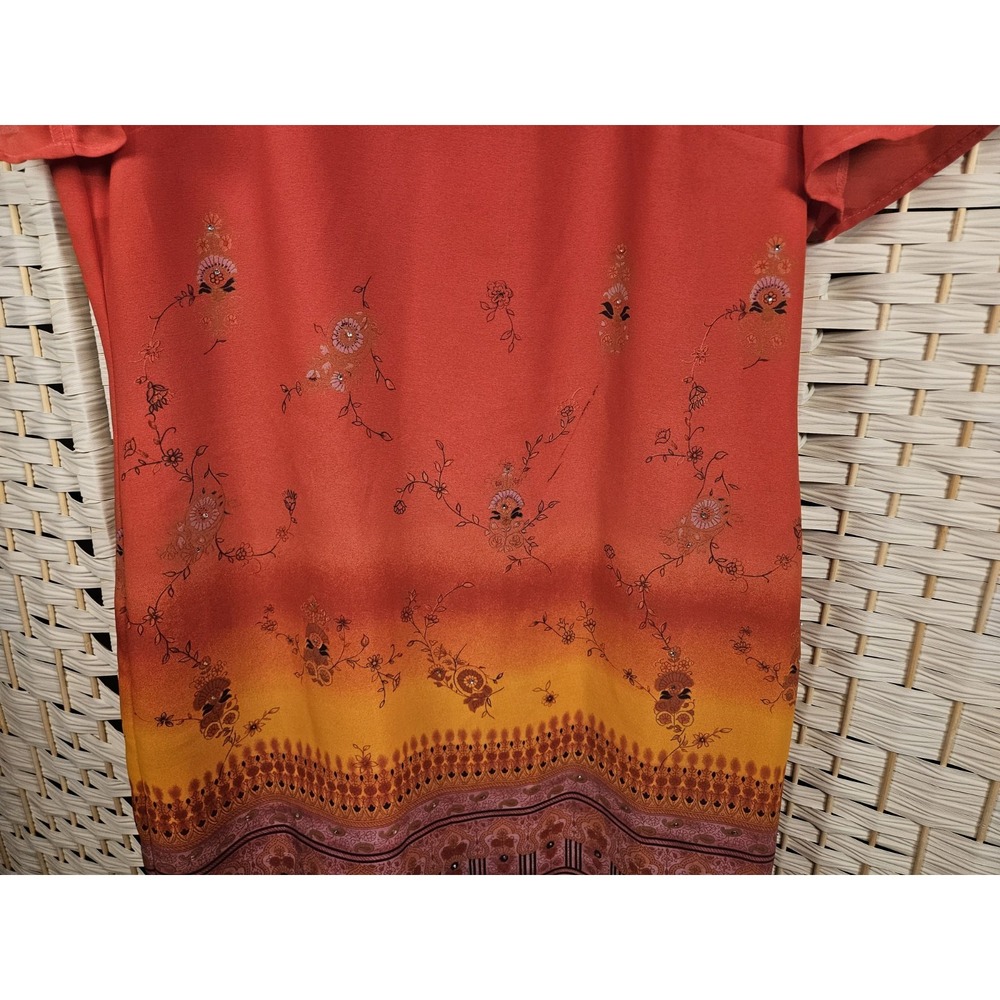 Molly Malloy Multicolor Sz 12 Dress Boho Artsy Colorful Party - Picture 5 of 9